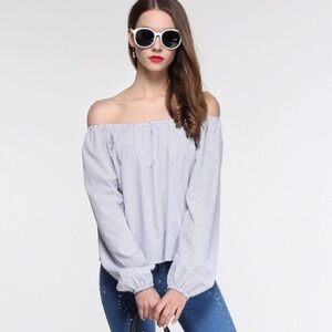 NWT Tang Cotton Off the Shoulder Top